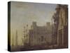 Seaport with Villa Medici-Claude Lorraine-Stretched Canvas