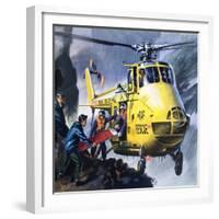 Search and Rescue, from 'Into the Blue'-Wilf Hardy-Framed Giclee Print