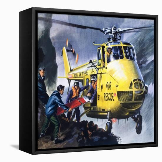 Search and Rescue, from 'Into the Blue'-Wilf Hardy-Framed Stretched Canvas