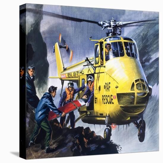 Search and Rescue, from 'Into the Blue'-Wilf Hardy-Stretched Canvas
