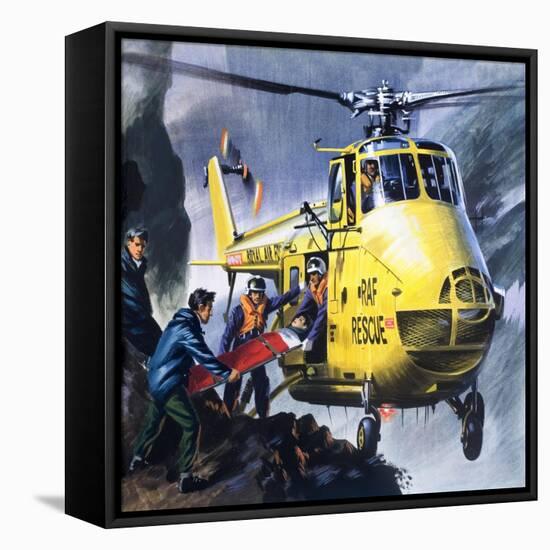 Search and Rescue, from 'Into the Blue'-Wilf Hardy-Framed Stretched Canvas