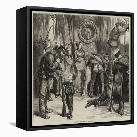 Searching for Arms at Versailles-Frederick Barnard-Framed Stretched Canvas