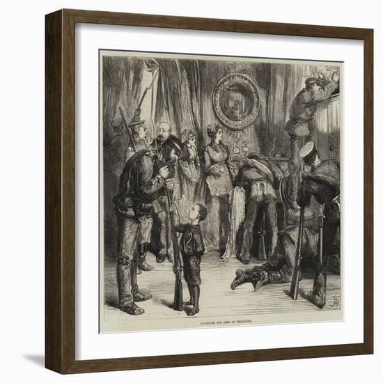 Searching for Arms at Versailles-Frederick Barnard-Framed Giclee Print