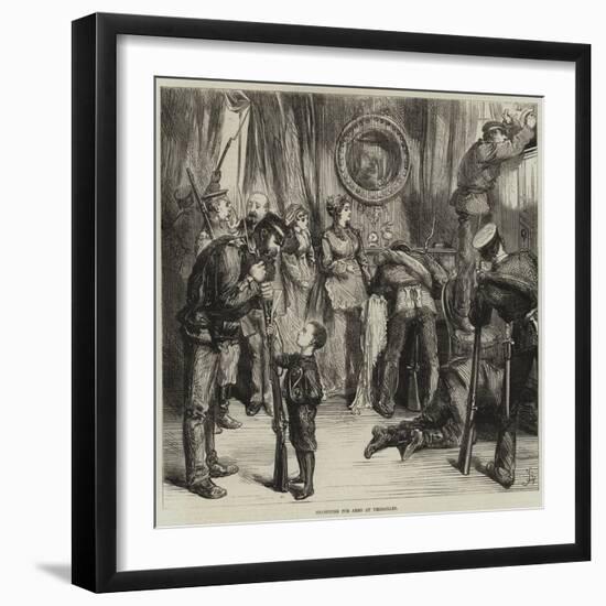 Searching for Arms at Versailles-Frederick Barnard-Framed Giclee Print