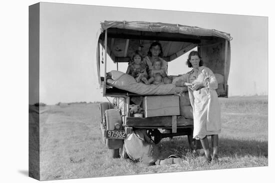 Searching for Work in the Cotton Fields-Dorothea Lange-Stretched Canvas