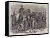 Searching Neapolitan Prisoners at St Angelo-Frank Vizetelly-Framed Stretched Canvas