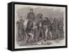 Searching Neapolitan Prisoners at St Angelo-Frank Vizetelly-Framed Stretched Canvas