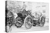 Searchlight on Horse Drawn Steam Boiler Fire Truck-null-Stretched Canvas