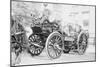 Searchlight on Horse Drawn Steam Boiler Fire Truck-null-Mounted Art Print