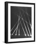 Searchlights Being Used Along the Panama Canal as an Anti-Aircraft Defense-null-Framed Photographic Print