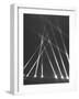 Searchlights Being Used Along the Panama Canal as an Anti-Aircraft Defense-null-Framed Photographic Print