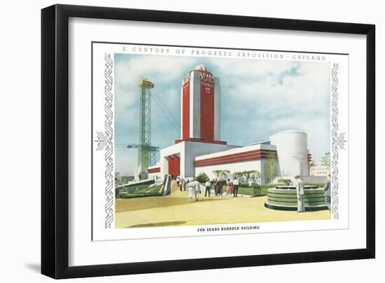 Sears Building, Chicago World Fair-null-Framed Art Print