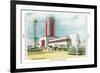 Sears Building, Chicago World Fair-null-Framed Art Print