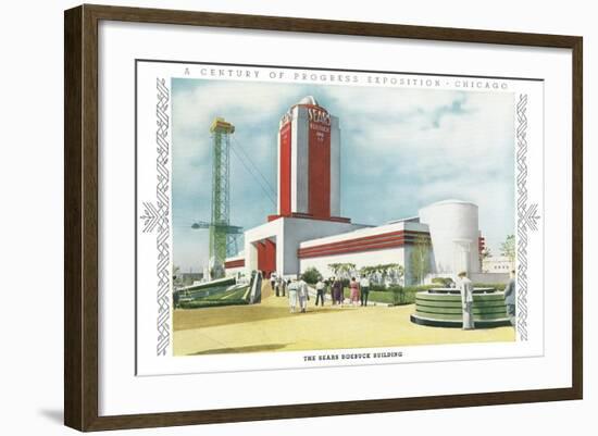 Sears Building, Chicago World Fair-null-Framed Art Print