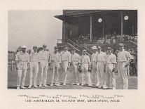 The Australian XI for the Fourth Test vs England at Melbourne, 1911 (1912)-Sears-Framed Giclee Print