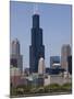 Sears Tower and Skyline, Chicago, Illinois, United States of America, North America-Amanda Hall-Mounted Photographic Print