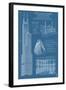 Sears Tower Blue Print - Chicago, Il, c.2009-Lantern Press-Framed Art Print