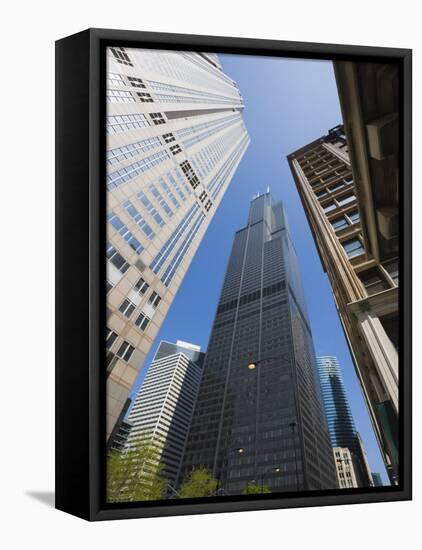 Sears Tower, Chicago, Illinois, United States of America, North America-Amanda Hall-Framed Stretched Canvas