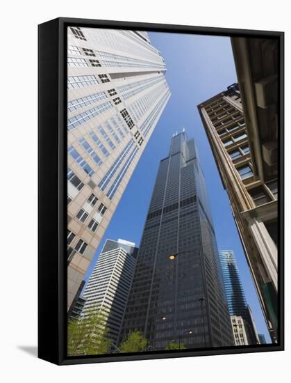 Sears Tower, Chicago, Illinois, United States of America, North America-Amanda Hall-Framed Stretched Canvas