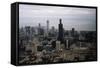 Sears Tower Nearing Completion-null-Framed Stretched Canvas