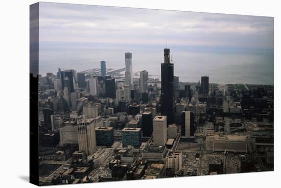 Sears Tower Nearing Completion-null-Stretched Canvas