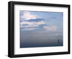 Sears Tower Rises Above the Early Morning Fog in Chicago-null-Framed Photographic Print