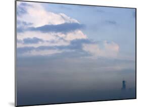 Sears Tower Rises Above the Early Morning Fog in Chicago-null-Mounted Photographic Print