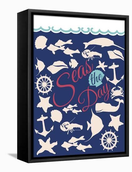 Seas the Day-null-Framed Stretched Canvas