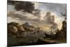 Seascape, 1638-1639-Salvator Rosa-Mounted Giclee Print