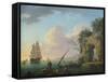 Seascape, 1748-Antoine Charles Horace Vernet-Framed Stretched Canvas