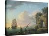 Seascape, 1748-Antoine Charles Horace Vernet-Stretched Canvas