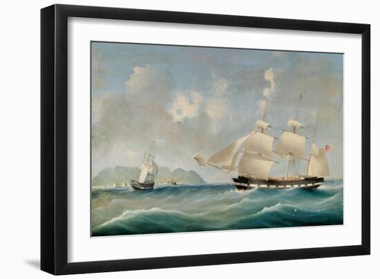 Seascape, 1850-I. Tudgay-Framed Giclee Print