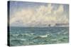 Seascape, 1881 (Oil on Canvas)-John Brett-Stretched Canvas