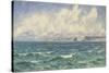 Seascape, 1881 (Oil on Canvas)-John Brett-Stretched Canvas