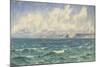 Seascape, 1881 (Oil on Canvas)-John Brett-Mounted Giclee Print