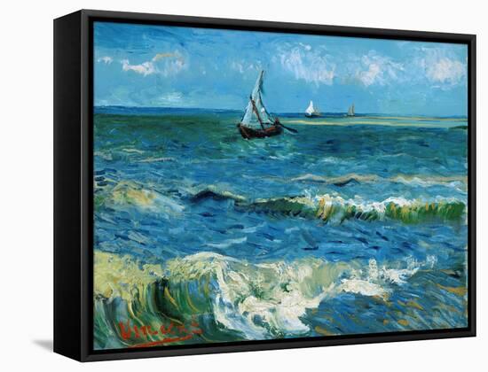 Seascape, 1888-Vincent van Gogh-Framed Stretched Canvas