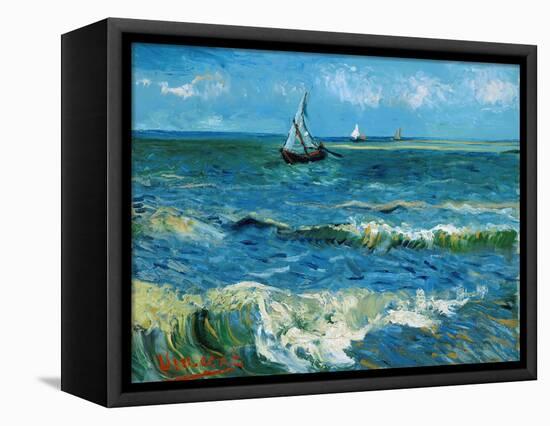 Seascape, 1888-Vincent van Gogh-Framed Stretched Canvas