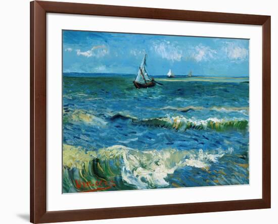 Seascape, 1888-Vincent van Gogh-Framed Giclee Print