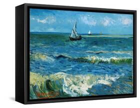 Seascape, 1888-Vincent van Gogh-Framed Stretched Canvas