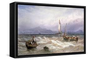 Seascape, 19th Century-Myles Birket Foster-Framed Stretched Canvas