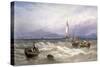 Seascape, 19th Century-Myles Birket Foster-Stretched Canvas