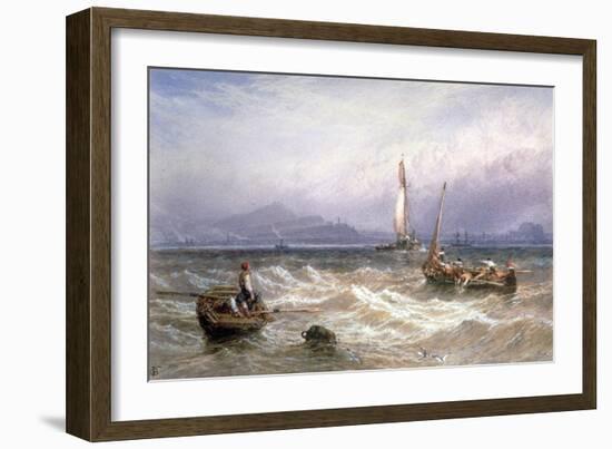 Seascape, 19th Century-Myles Birket Foster-Framed Giclee Print