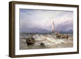 Seascape, 19th Century-Myles Birket Foster-Framed Giclee Print