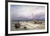 Seascape, 19th Century-Myles Birket Foster-Framed Giclee Print