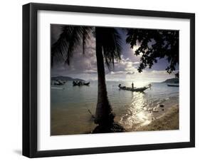 Seascape and Boats, Ko Samui Island, Thailand-Gavriel Jecan-Framed Premium Photographic Print