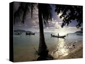 Seascape and Boats, Ko Samui Island, Thailand-Gavriel Jecan-Stretched Canvas