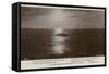 Seascape and Excerpt from it Is a Beauteous Evening-William Wordsworth-Framed Stretched Canvas