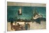 Seascape at Berck, Fishing Boats and Fishermen, 1872-1873-Edouard Manet-Framed Giclee Print