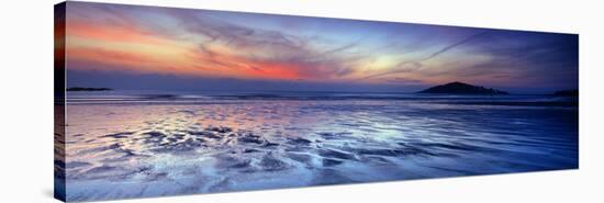 Seascape at Dusk, Bantham Beach, South Devon, Devon, England-null-Stretched Canvas