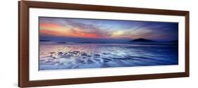 Seascape at Dusk, Bantham Beach, South Devon, Devon, England-null-Framed Photographic Print